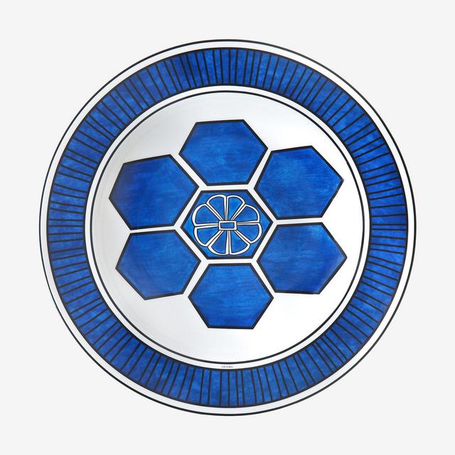 Bleus d'Ailleurs round deep platter