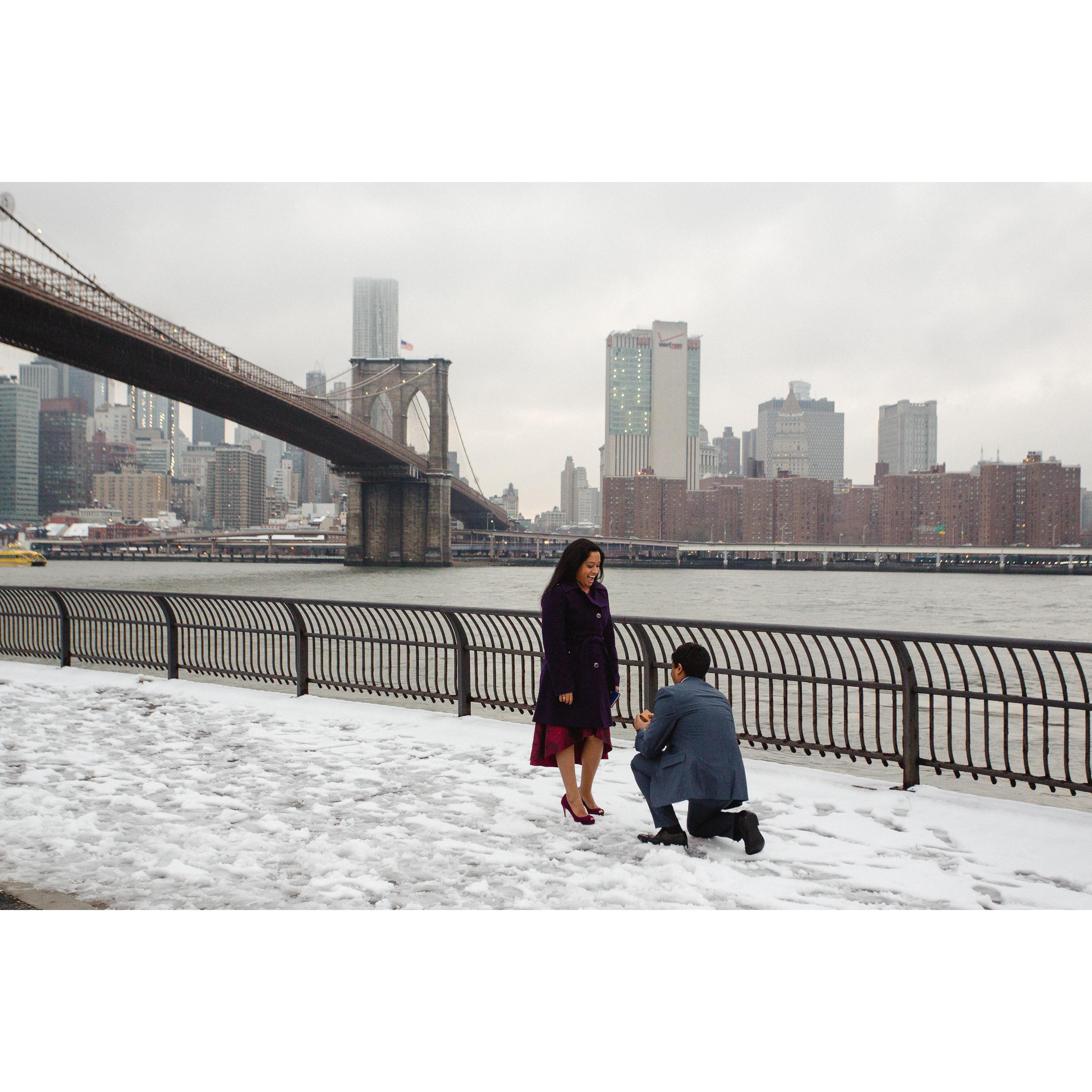 Proposal by the Brooklyn Bridge