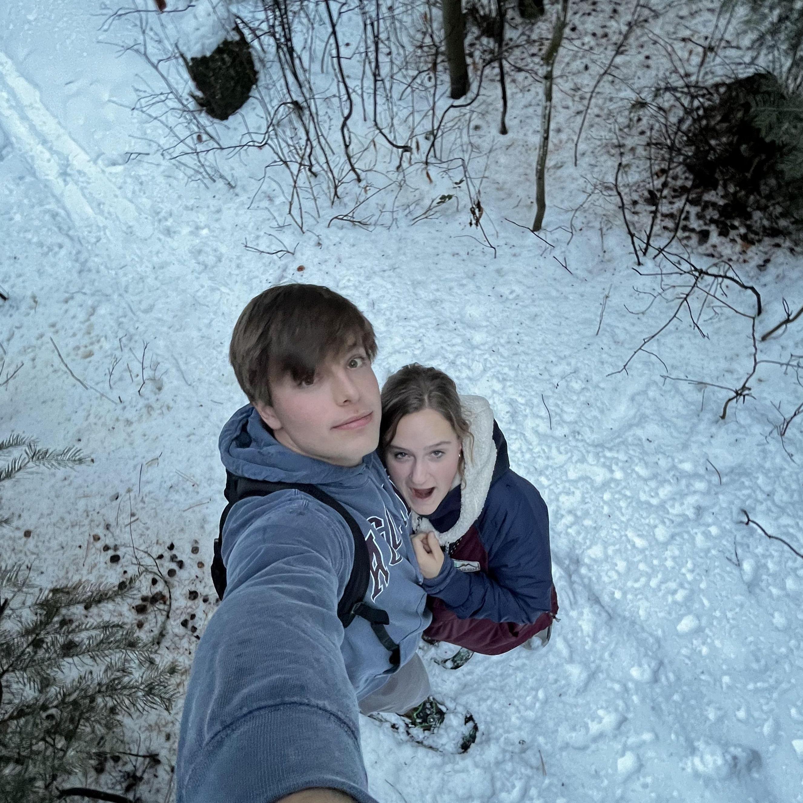 Our first time snowshoeing in Durango!