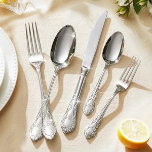 Vintage Silverware Set, 20-piece 18/10 Stainless Steel Flatware Set For 4