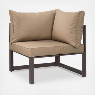 Fortuna Corner Outdoor Patio Armchair