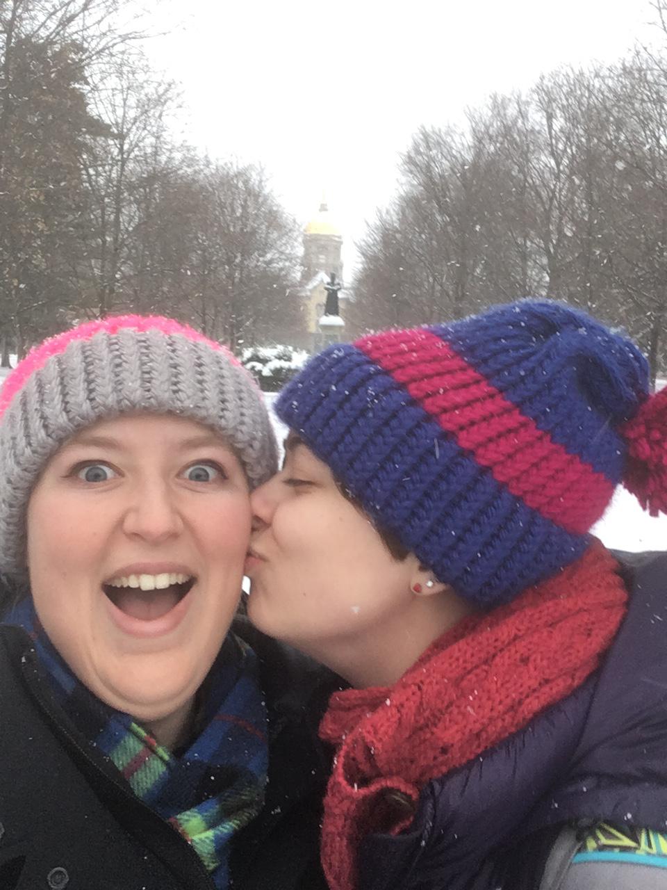 Anna and Katie dated while at ND!