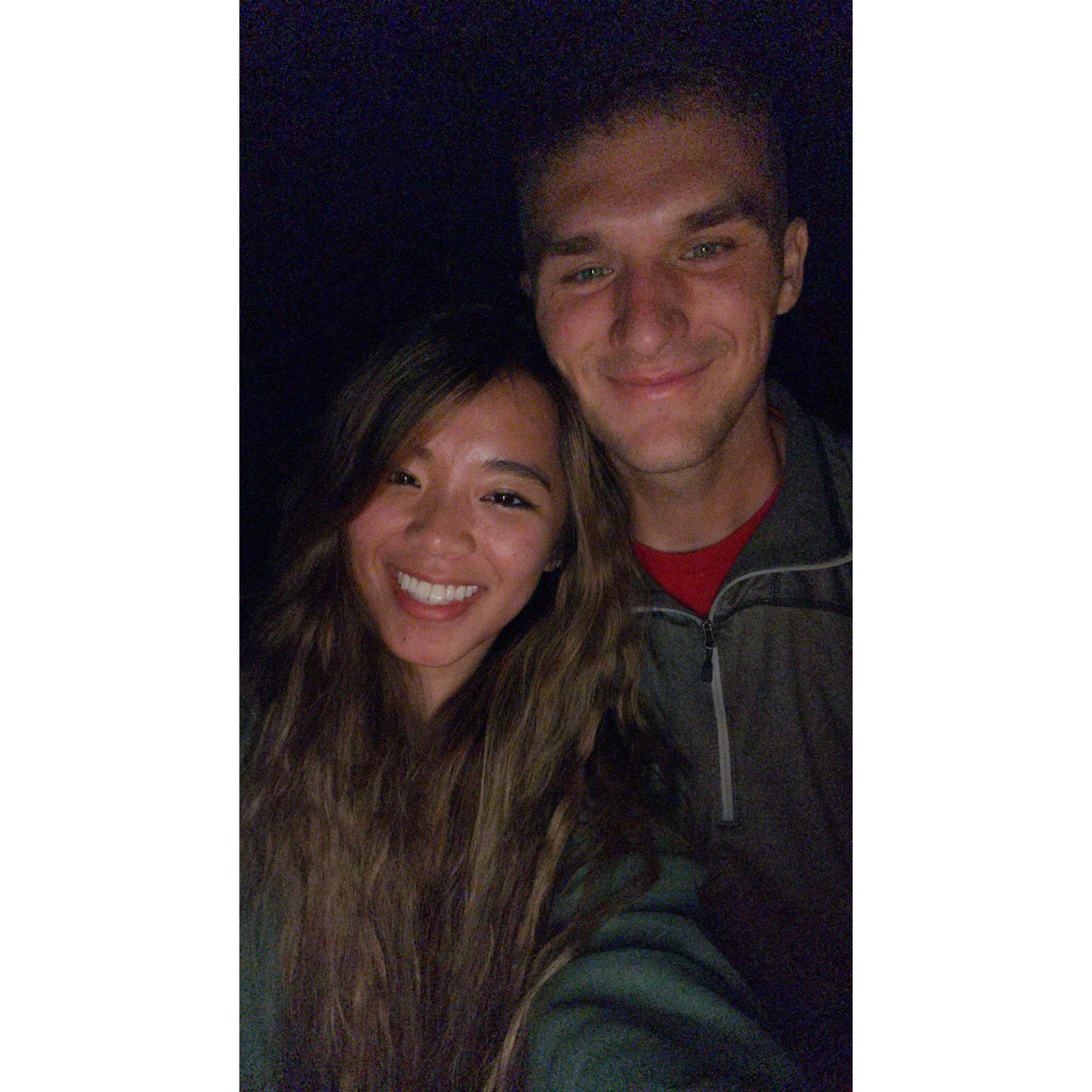 The night we officially became boyfriend and girlfriend!