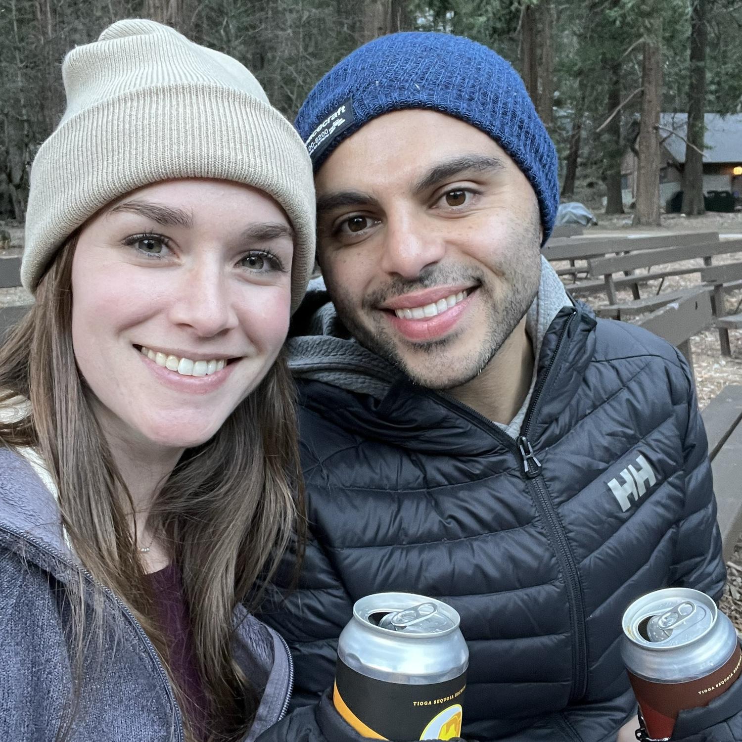 March 2025; Camp Curry in Yosemite Valley, CA. The evening before the engagement!
