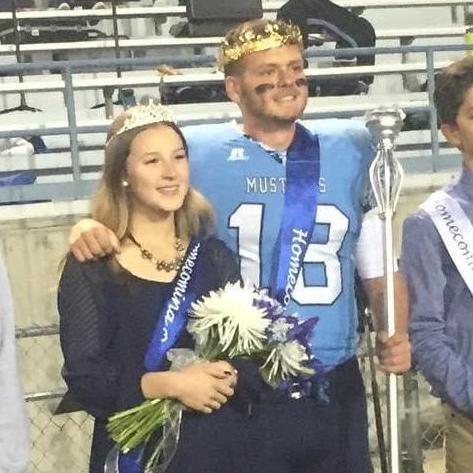 Our senior year of highschool we won Homecoming King and Queen!
