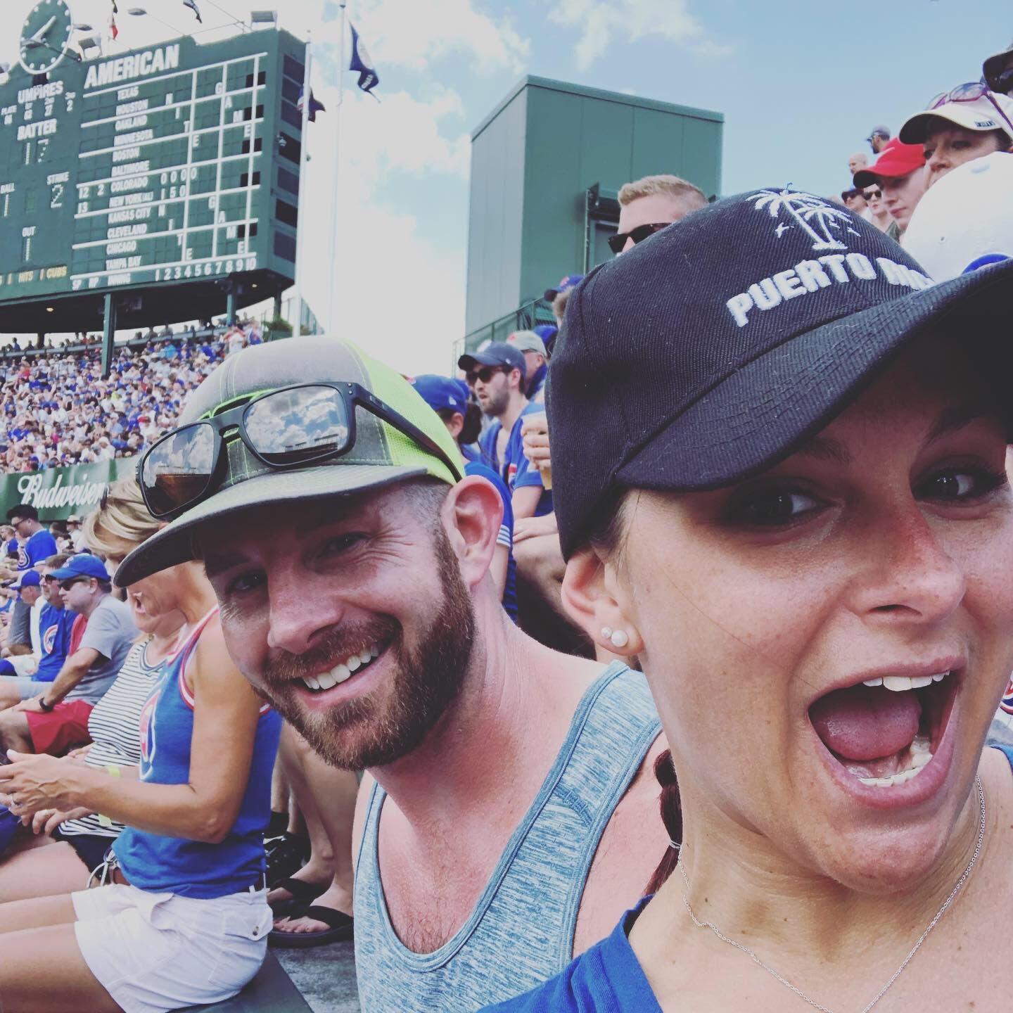 At the hottest Cubs game we've ever been to