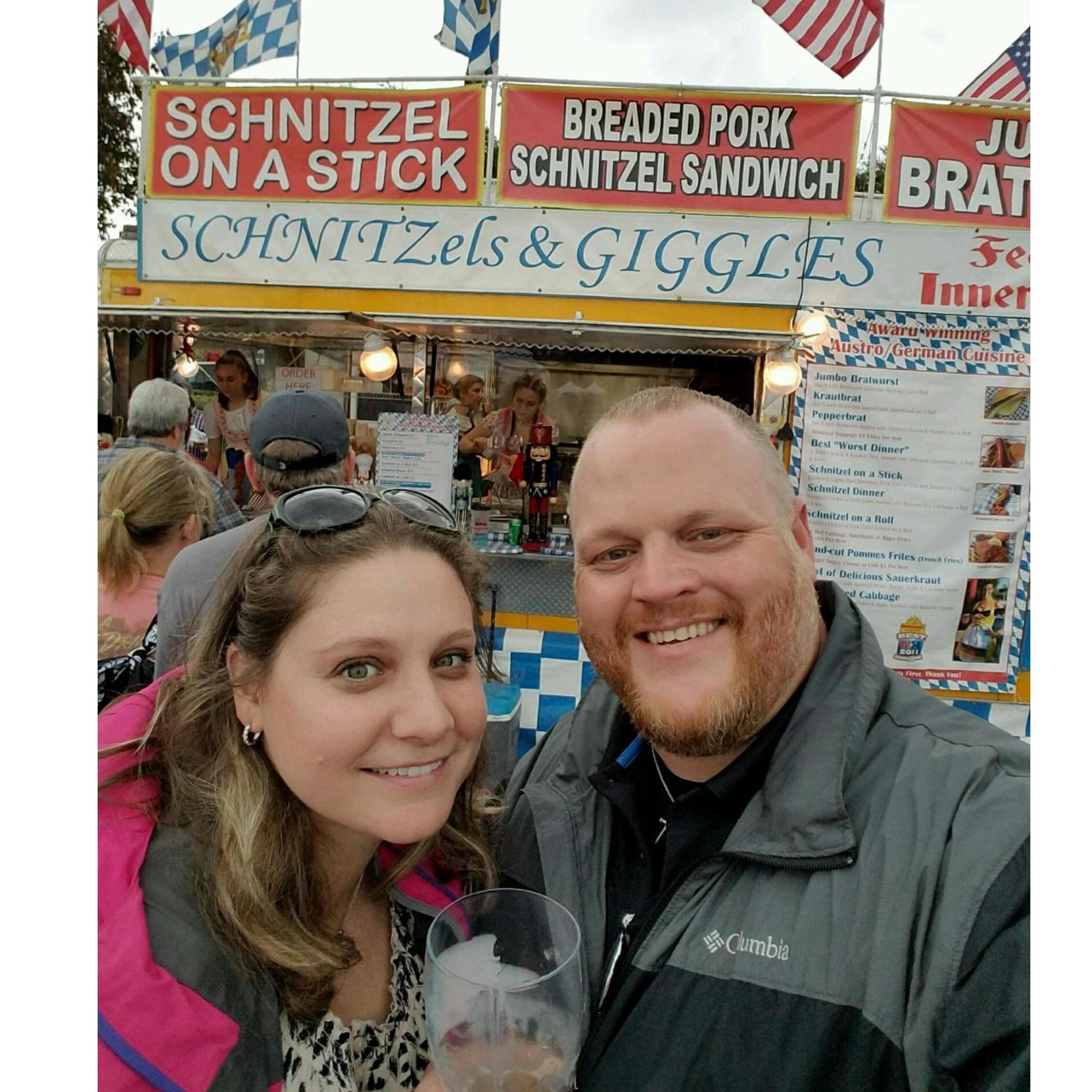 November 2016 - The Tomball German Festival at our favorite booth.