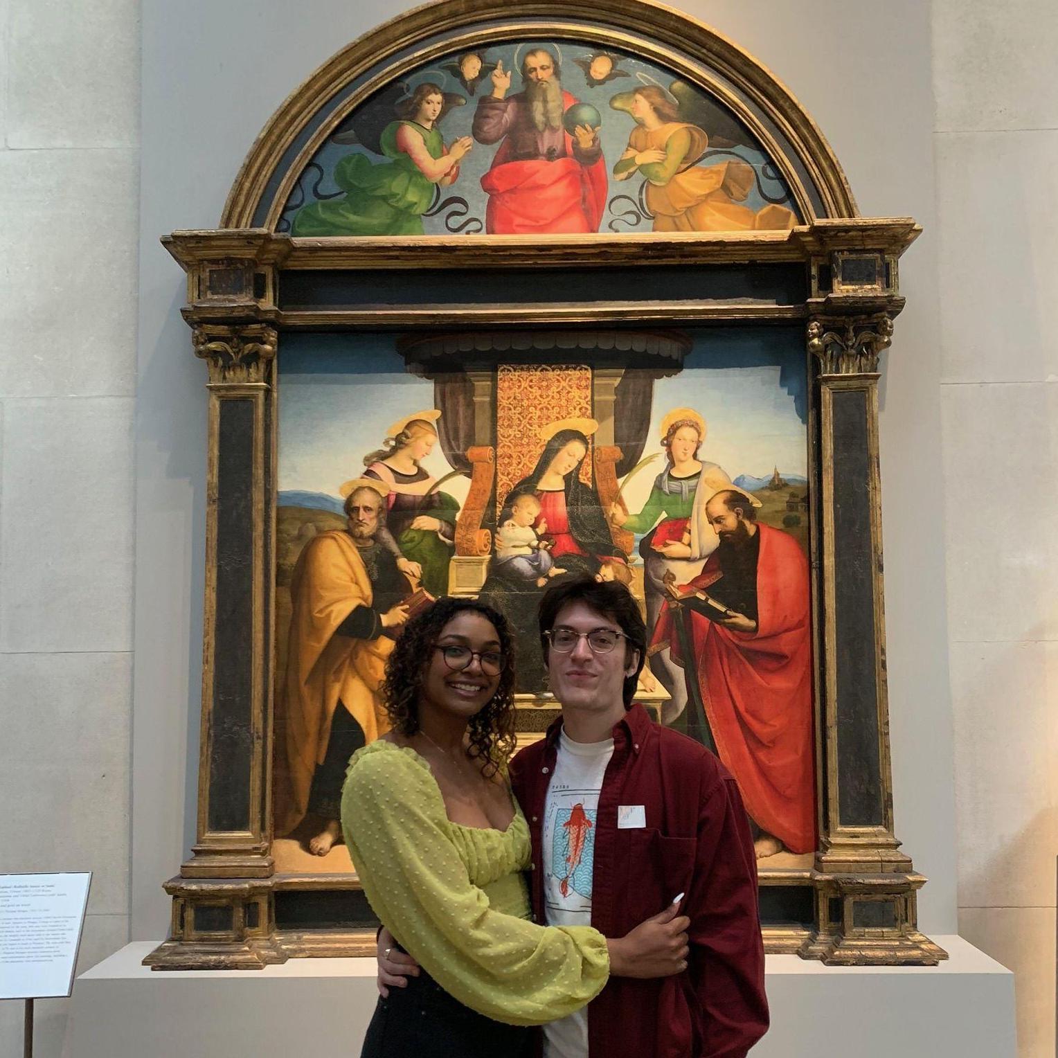 Kevin proposed at the MET in front of his favorite painting.