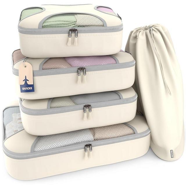 5 Set/8 Set Packing Cubes - Travel Organizers with Laundry Bag