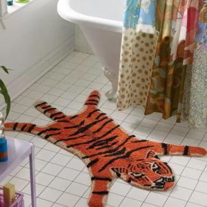 Tiger Shape Tufted Bath Mat