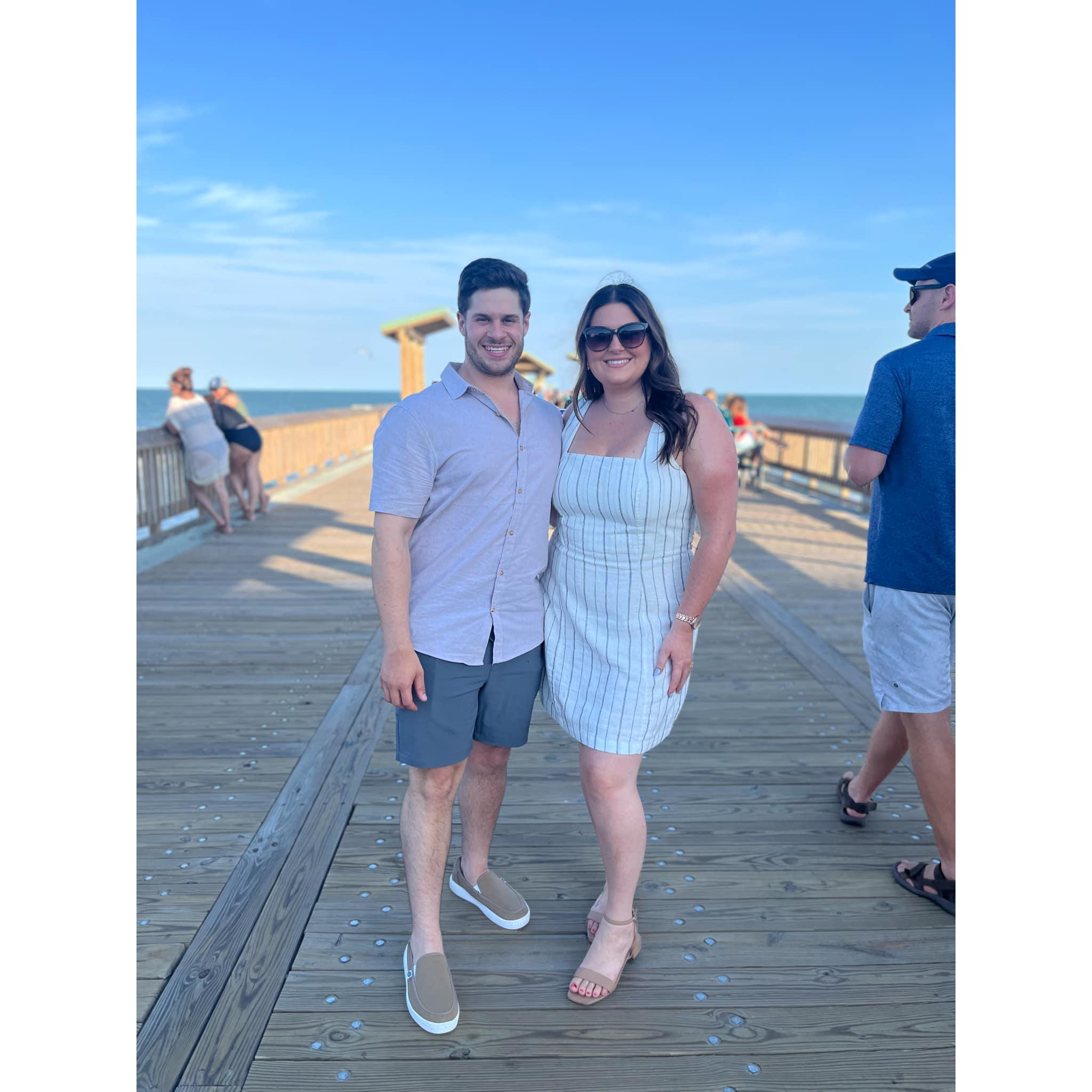 July 2024: Traveled to Charleston, SC for July 4th! Visited with their friends, Chris & Amanda from Pittsburgh, who recently moved there. Monica + Dan went ring shopping + found their dream venue!