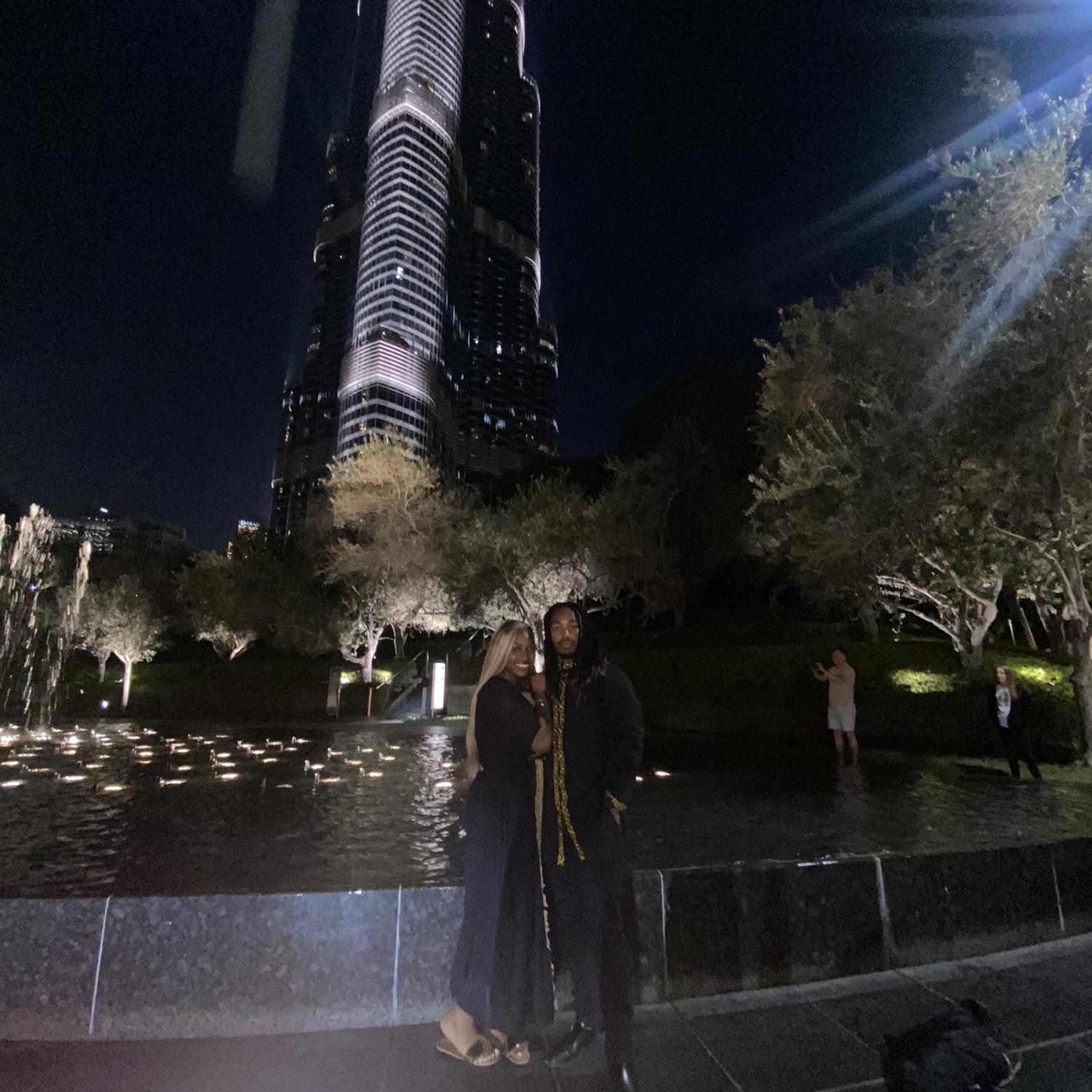 Dubai, at the Burj Khalifa