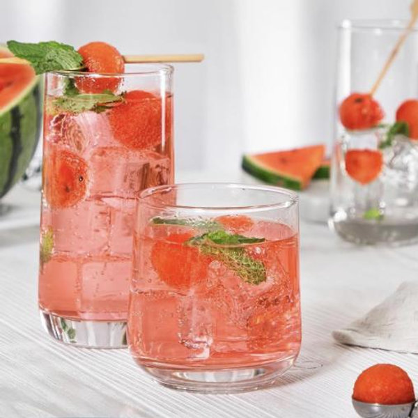 Libbey Ascent Tumbler and Rocks Drinking Glasses Set of 16