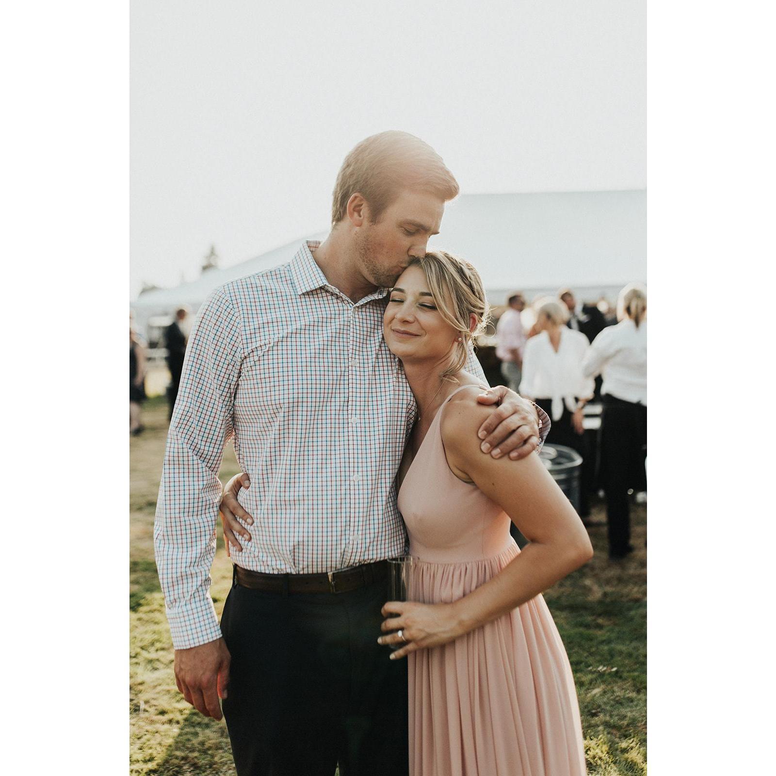 Feeling the love at my best friend and bridesmaid Emily's wedding.