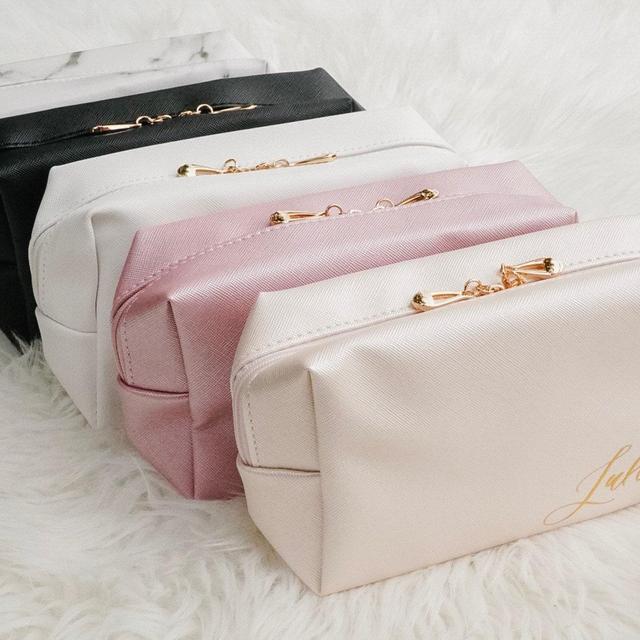Personalized Makeup Bag | Toiletry Bag | Bridesmaid Bag | bridesmaid Proposal | Personalized Clutch | Cosmetic Bag Pouch | Be My Bridesmaid