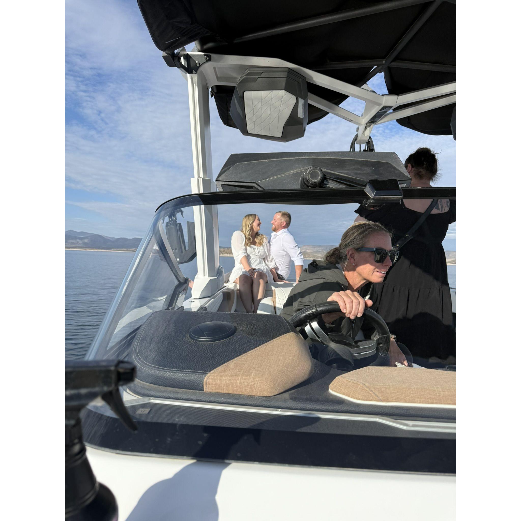 A little BTS to our engagement photos