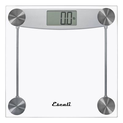 Clear Glass Digital Bathroom Scale Clear - Escali