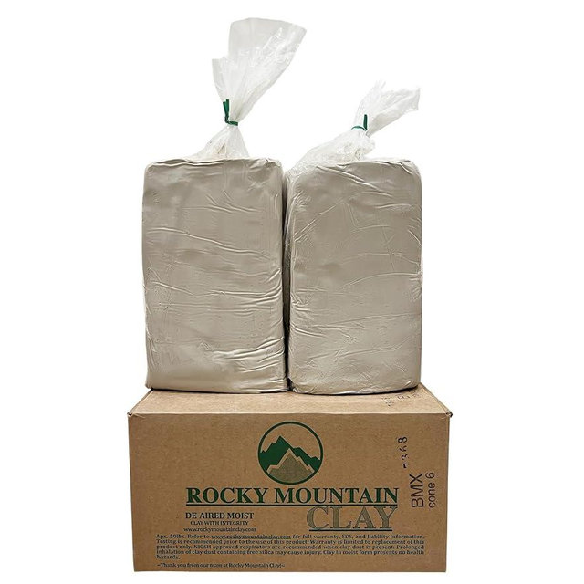 50lb Best Mix- BMix - BMX - Mid Fire Cone 6 Pottery Clay - Rocky Mountain Clay