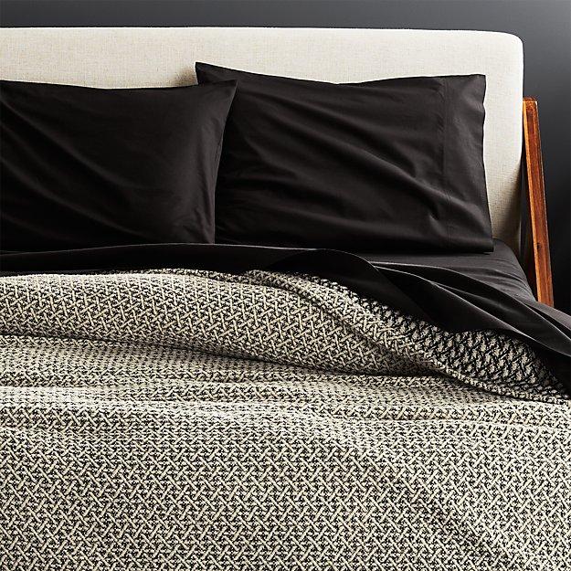 Black and White Chunky Blanket - King