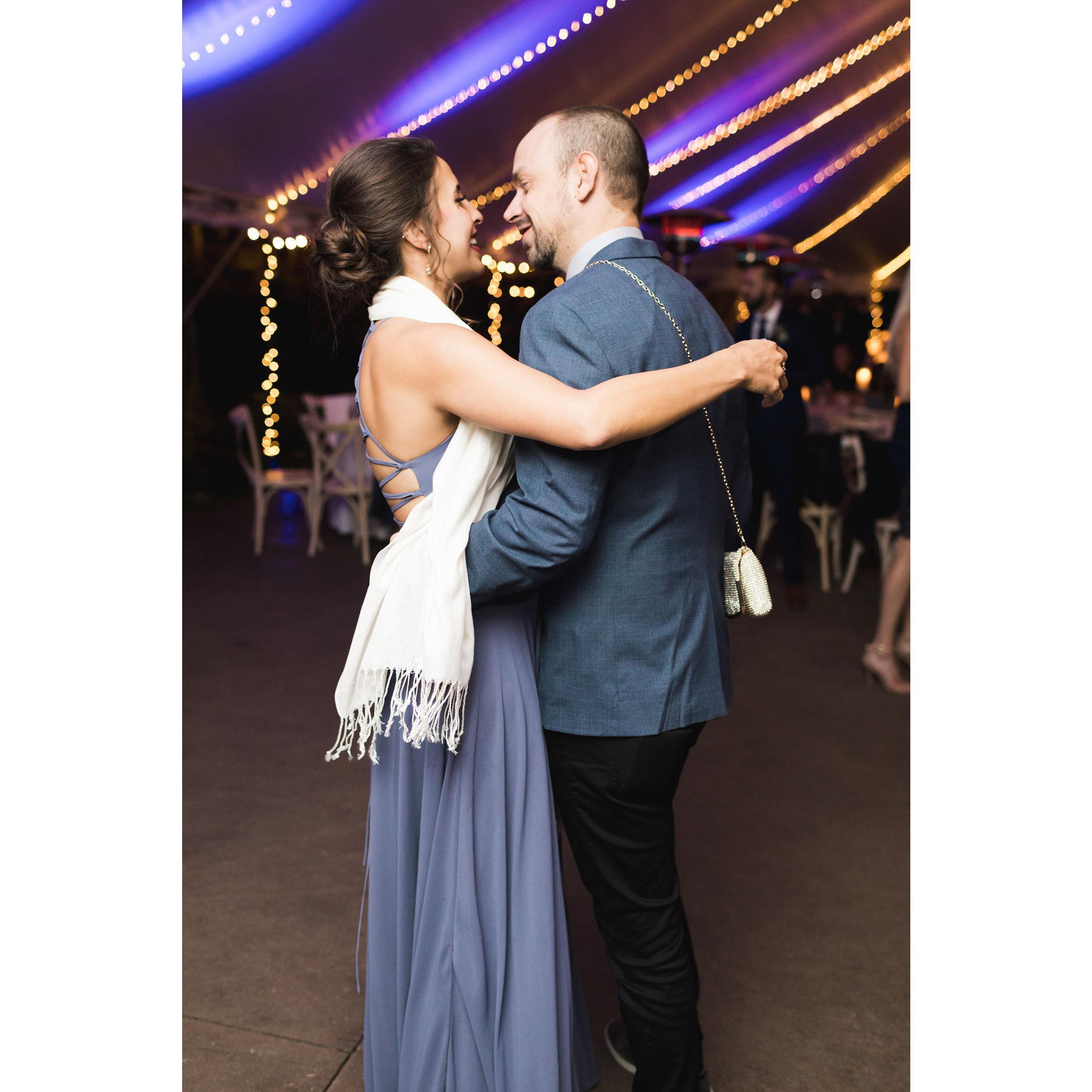 Dancing the night away at Lexie's wedding