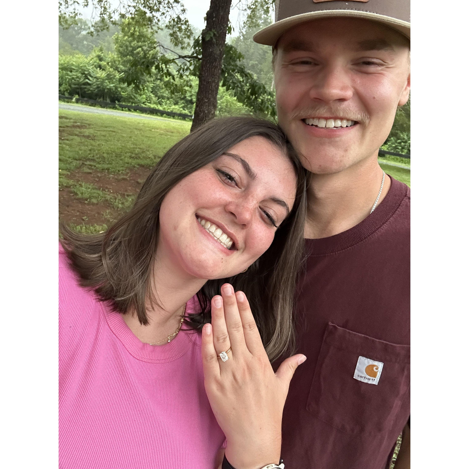Right after he proposed!