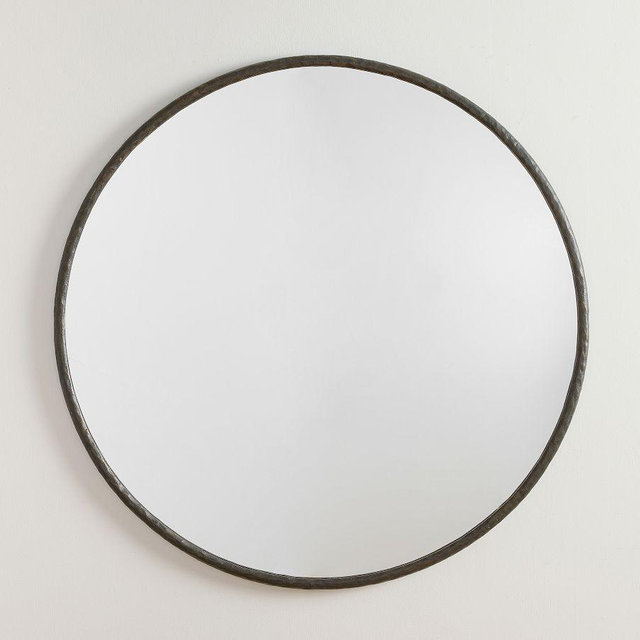Bodhi Mirror, Large Round - Bronze