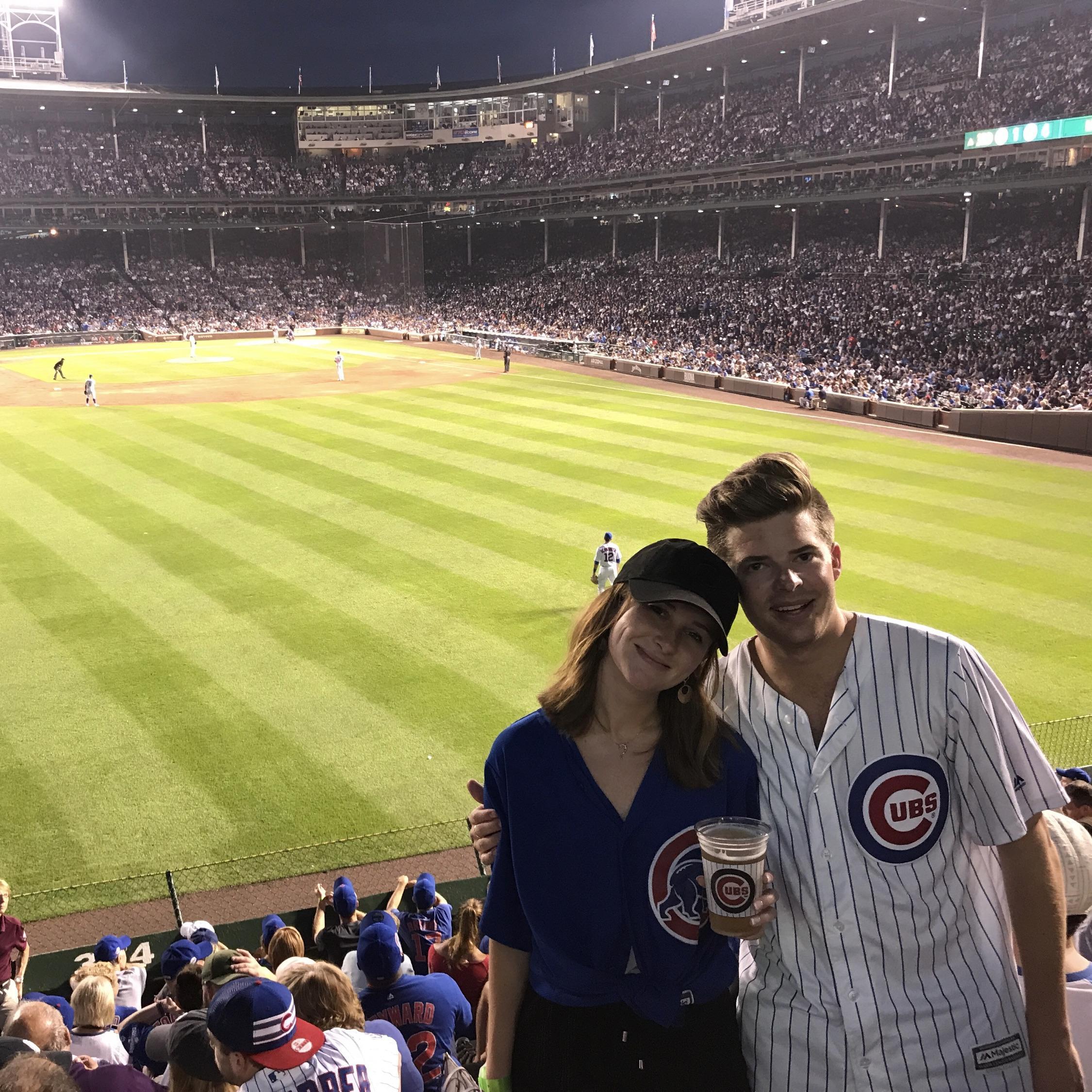 First Cubs Game! Bleachers forever