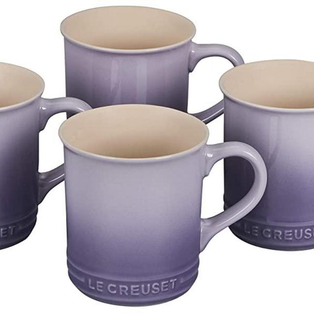 Le Creuset Stoneware Set of 4 Mugs, 14 oz. each, Provence