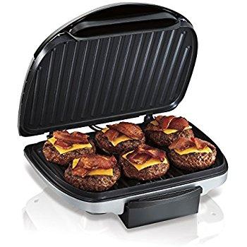George Foreman 4-Serving Removable Plate Grill and Panini Press, Black, GRP1060B