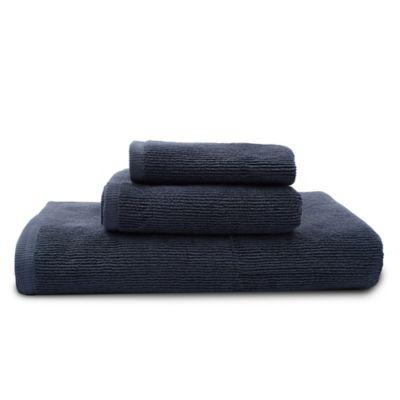 UGG® Ribbed Washcloth in Blue
