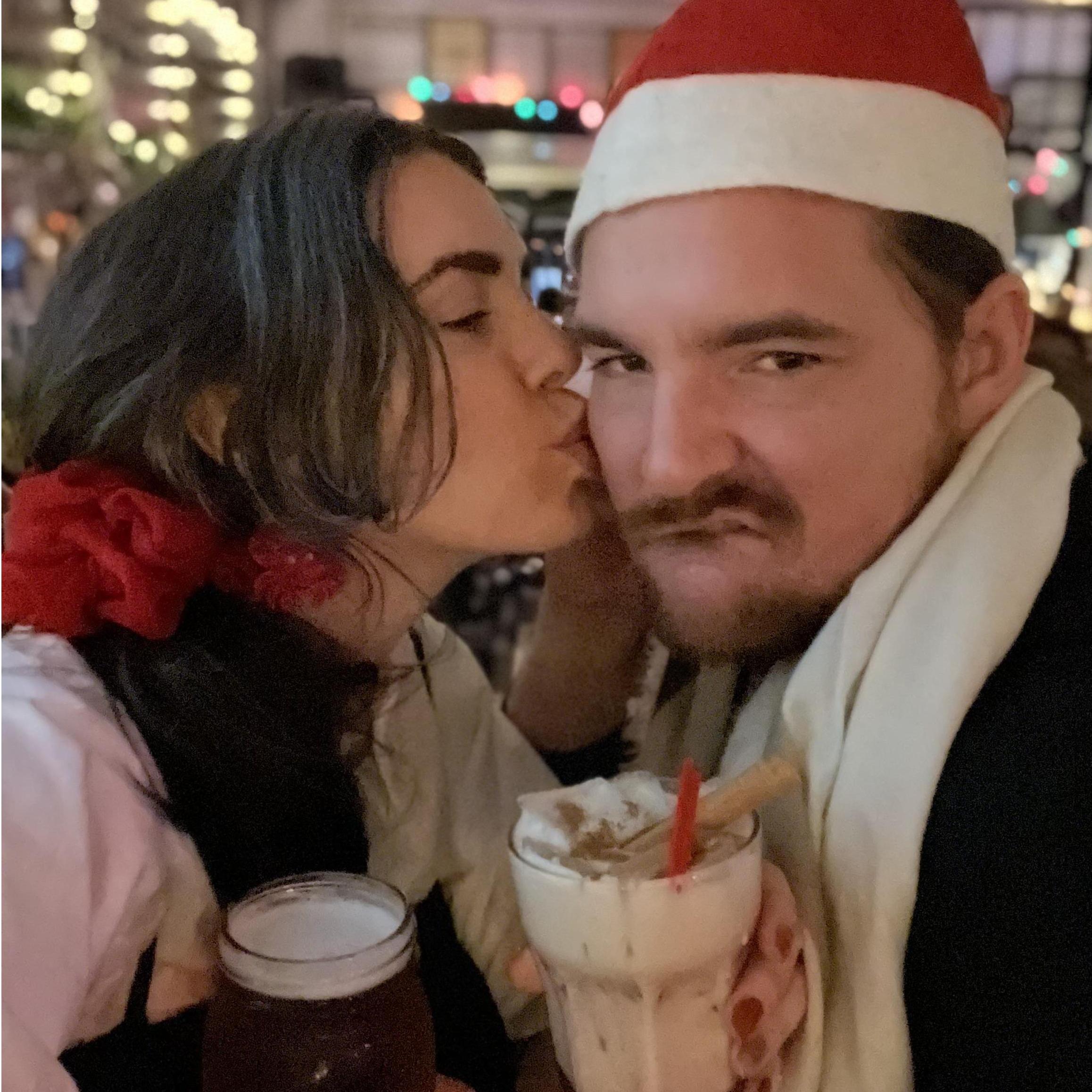 A Christmas kiss