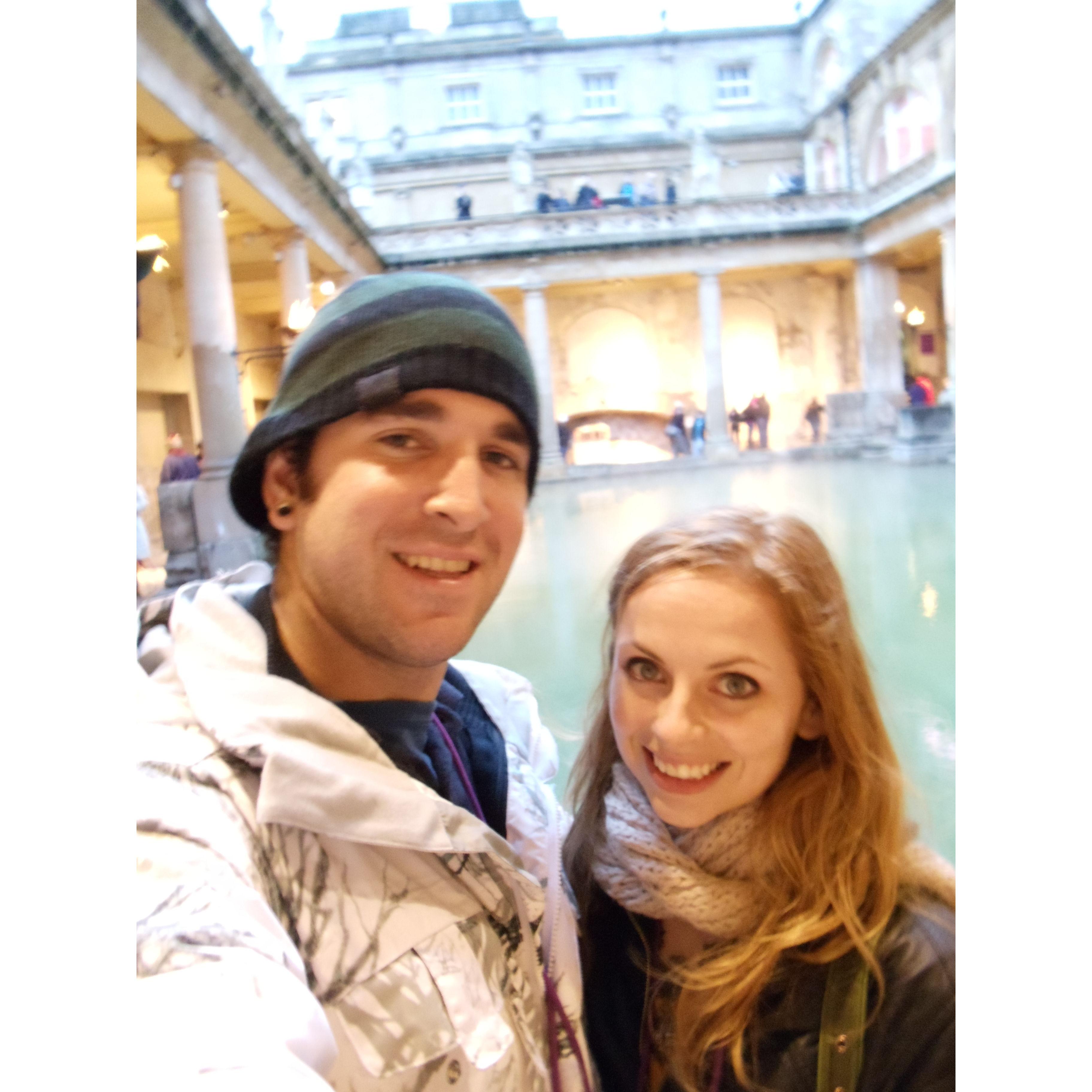 The roman baths in Bath, England, 2012.