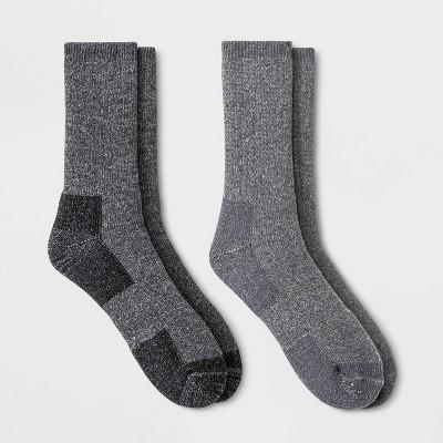 Men's Trail Blazer Rugged Crew Socks 2pk - All in Motion™ Gray 6-12