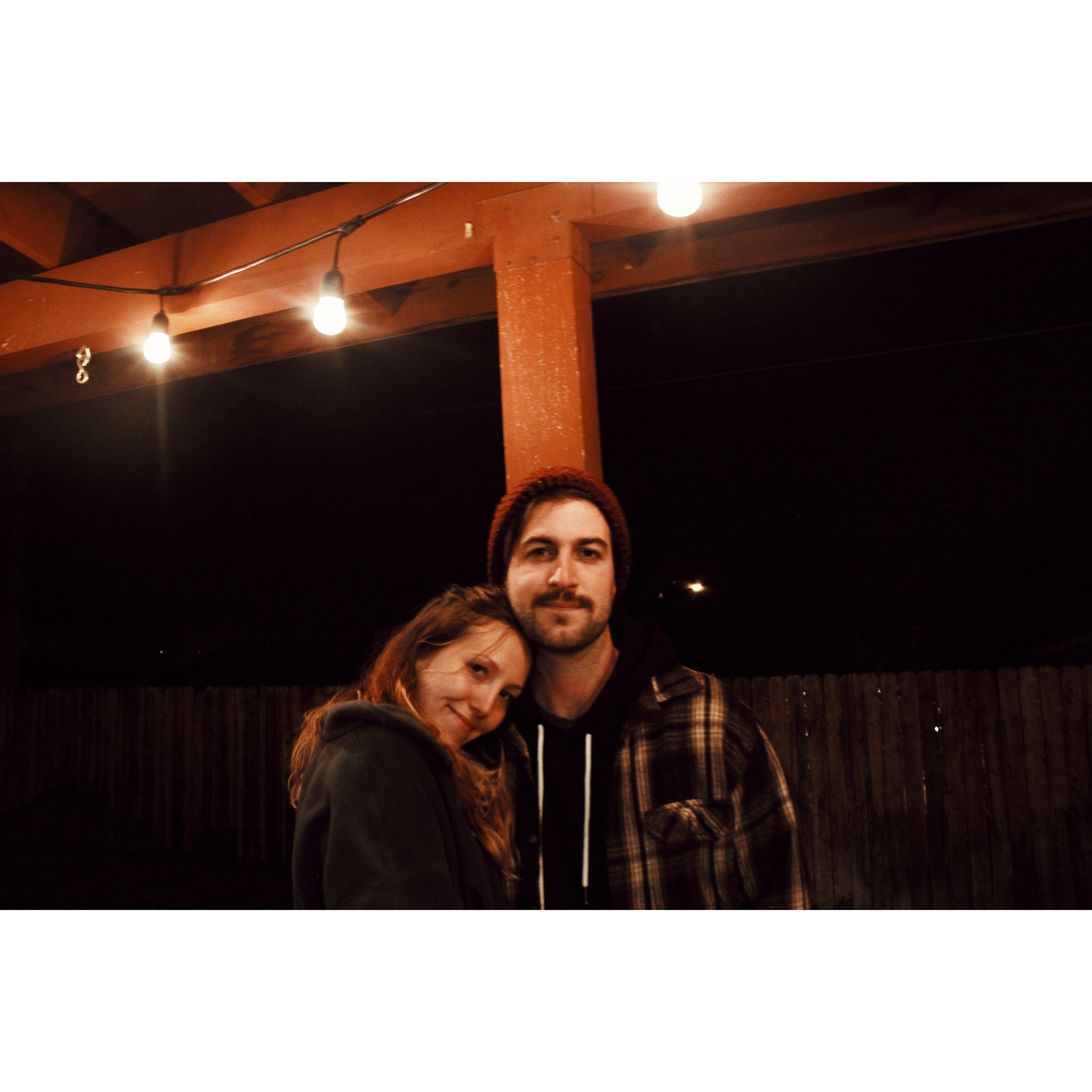 Taken in the backyard of Spencer's house in Reno. One of the first times Marissa visited Spencer in Reno!