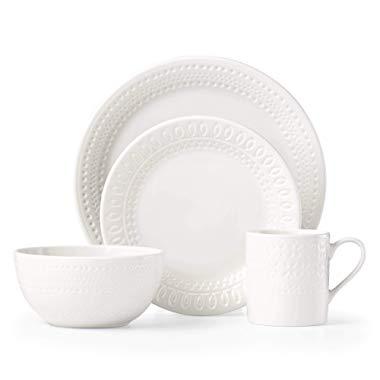 Kate Spade New York 882812 Willow Drive Cream 4 Piece Place Setting