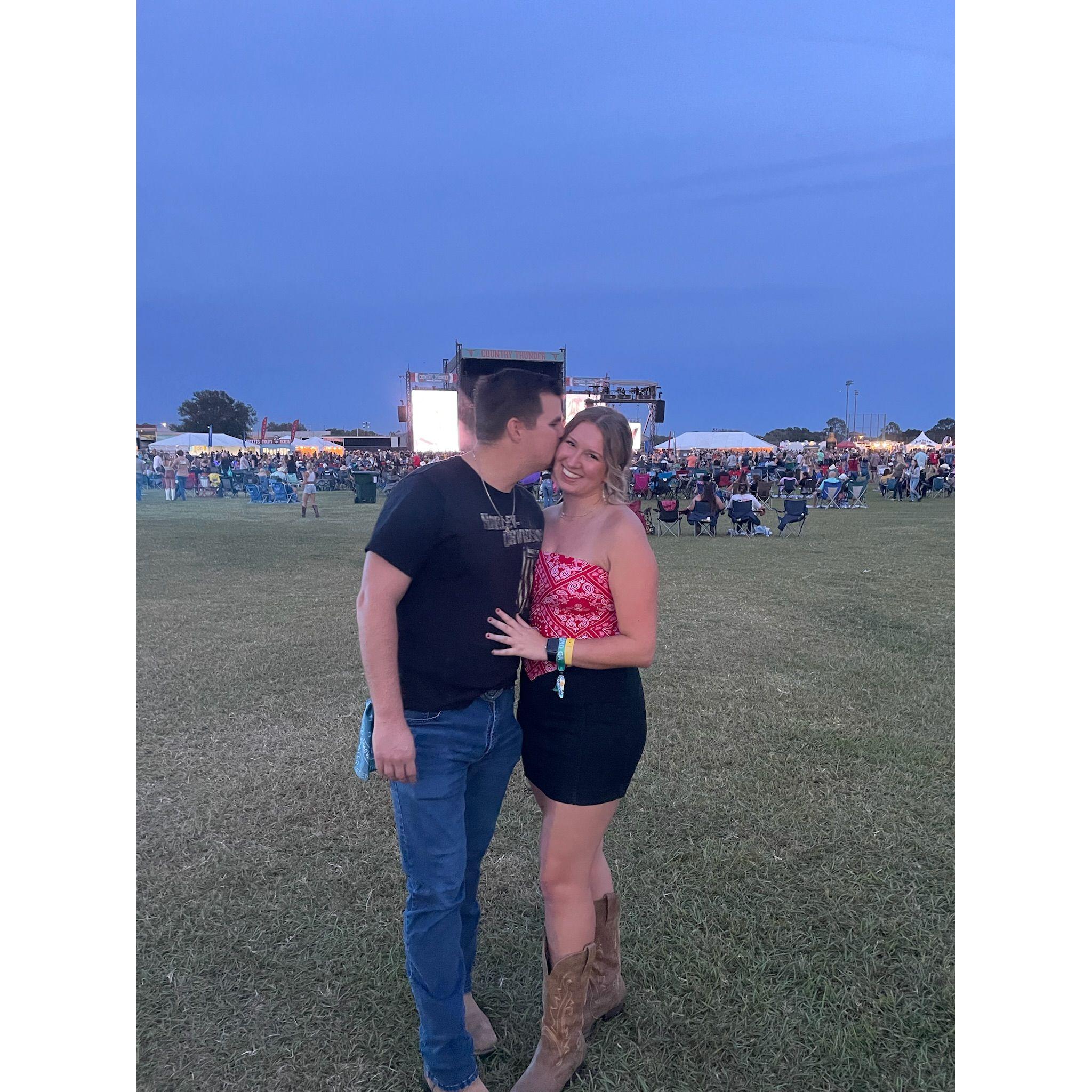 "You got me high on kisses, you got me missin' signs, hard lookin' left when my world is on my right!" -Cole Swindell & Bradley Falcone
