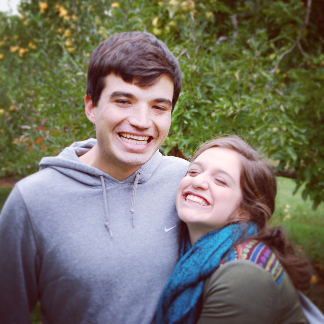 Babies at an apple orchard!