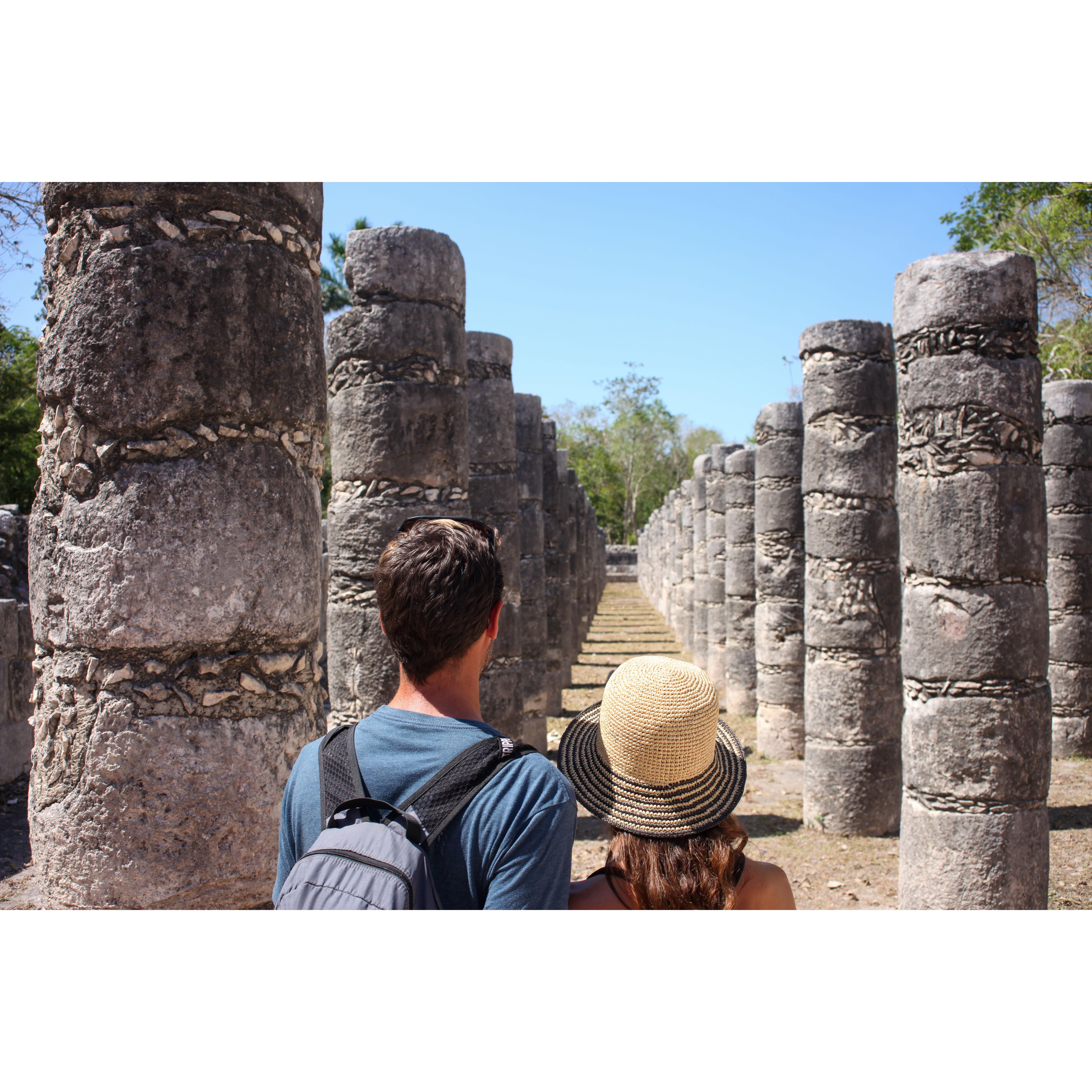 Exploring the ruins of Chichen Itza, Mexico