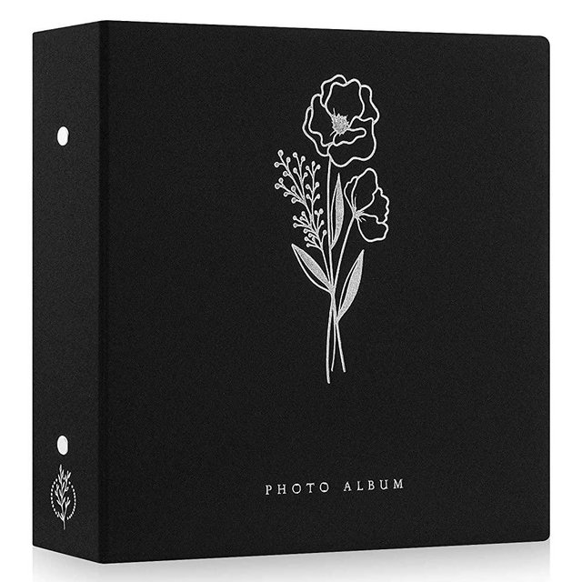 Lanpn Photo Album 4x6 1000 Pockets, Extra Large Capacity Linen Cover Picture Albums Holds 1000 Horizontal and Vertical Photos Black