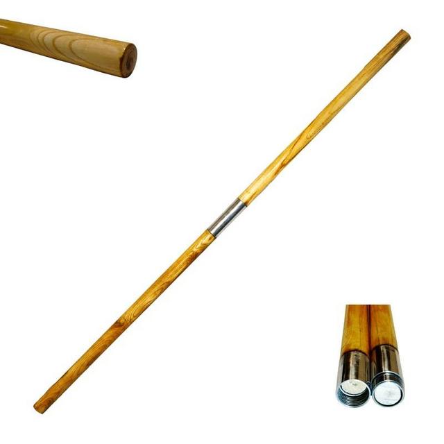 Collapsible Staff. Tactical Training Staff for Martial Arts. Real Wooden Bo Made from Oak Hardwood.