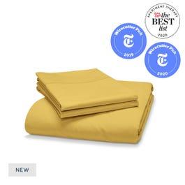 White Queen Percale Sheet Set with Flat Sheet