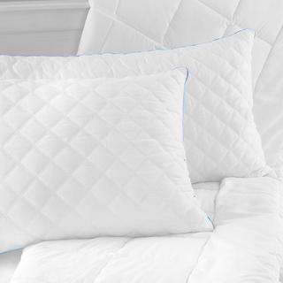 Quilted Supportive Hybrid Bed Pillow, Set of 2