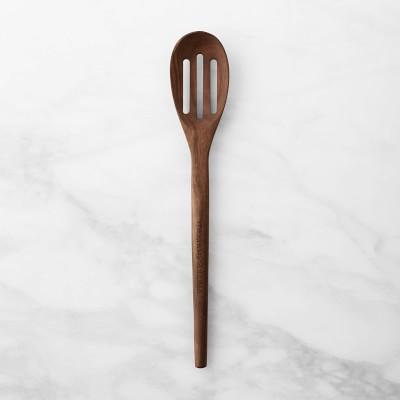 Williams Sonoma FSC Wood Slotted Spoon, 12", Walnut