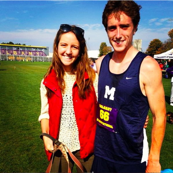 Greg's college cross country racing days