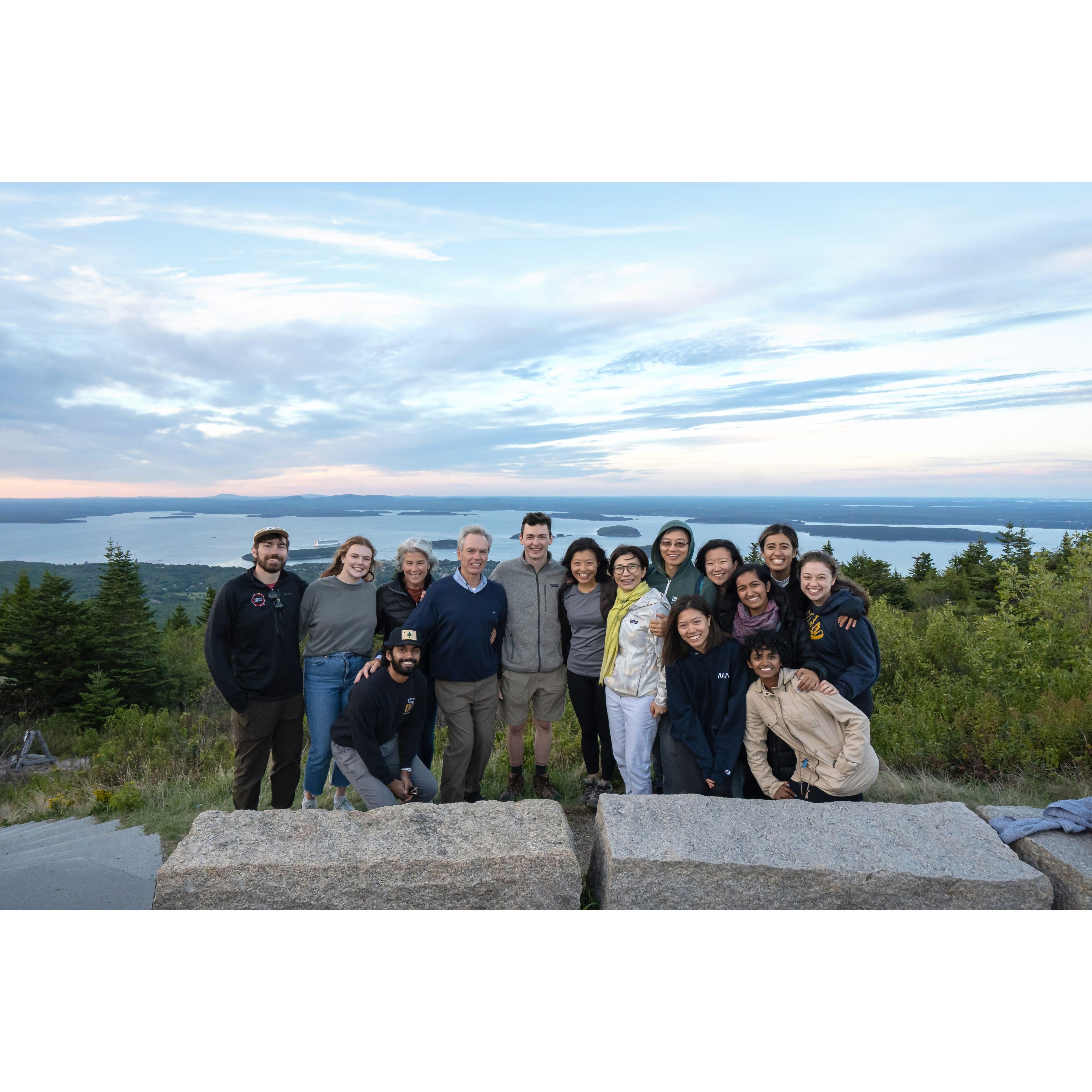 September 3, 2022 - engaged at the top of Cadillac, at sunset, with some of our most beloved family and friends!