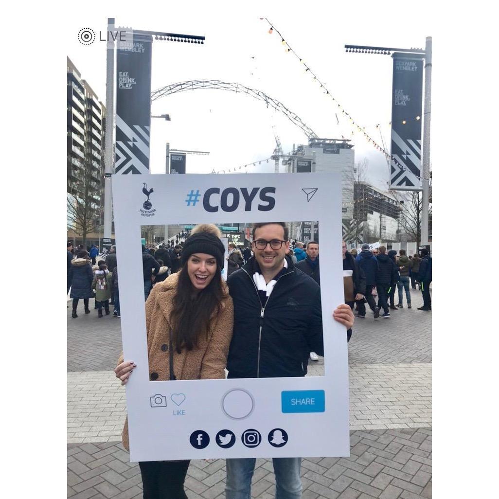 If anyone knows Rob, this picture had to be included #COYS @ Wembley