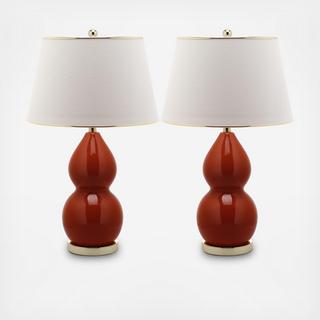 Double Gourd Table Lamp, Set of 2