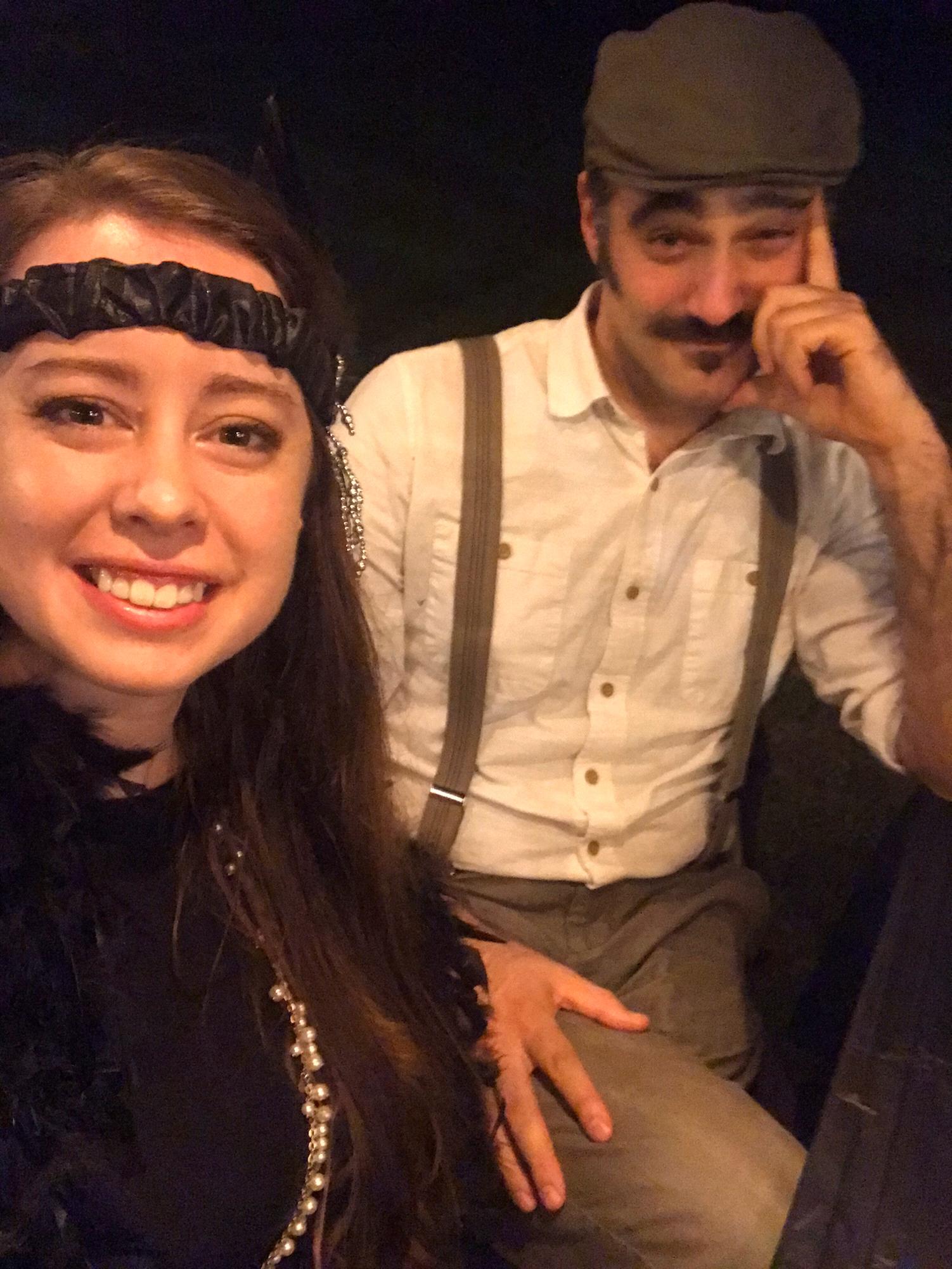 Haley’s murder mystery birthday party - where Eric was more in costume than the actors.