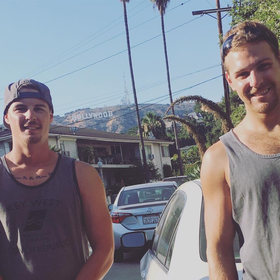 Luke and Ricky in LA on their road trip (right after they met Jasmine in San Diego for the first time)