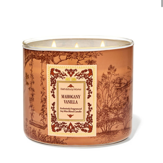 mahogany vanilla candle